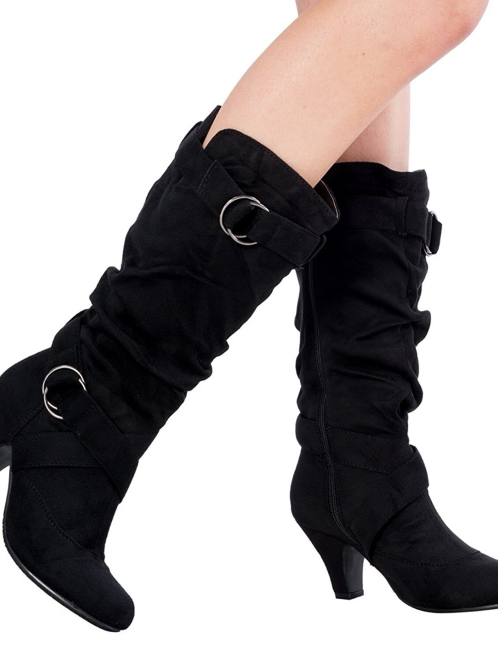 Classic Mid-Calf Black Women’s Dress Boots